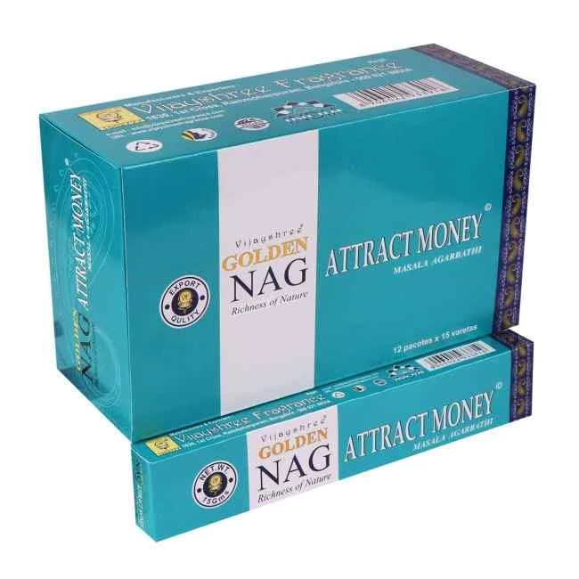 Incenso Vijayshree Golden Nag Attract Money -- 1 confezione da 15 g