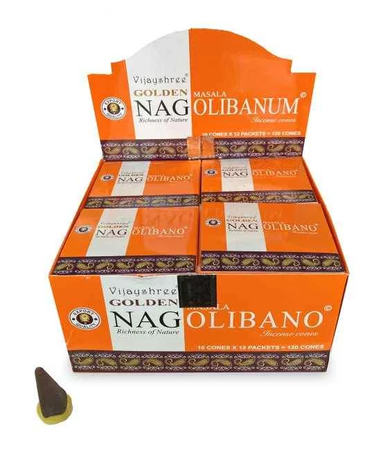 Coni di incenso Golden Nag Olibano -- 20 g