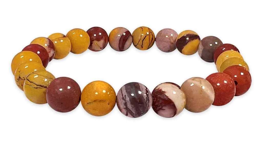 Bracciale Diaspro Mokaite perle A 8mm