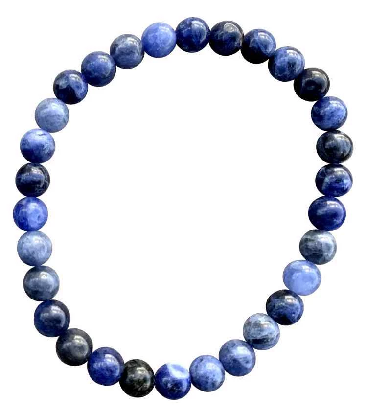Bracciale Sodalite perline 6mm