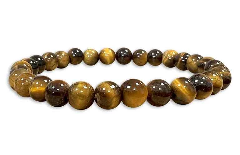 Bracciale Occhio di Tigre perle 6mm