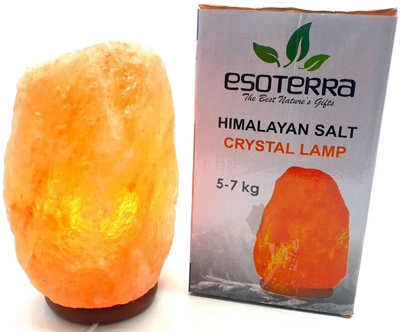 Lampada Di Sale Himalaya grezzo - 5-7 Kg con lampada