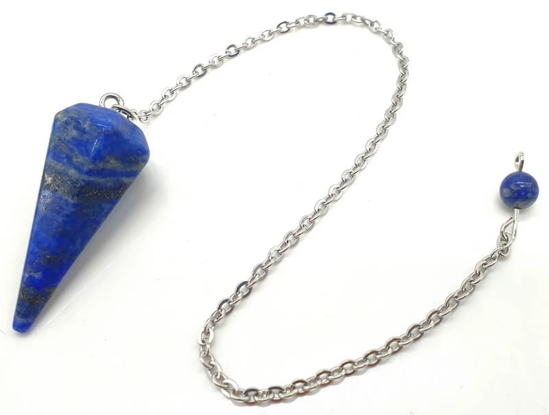Pendolo Lapislazuli Sfaccettato Appuntito -- 3,5 Cm