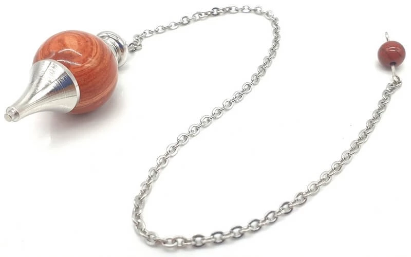 Pendolo Diaspro Rosso a Sfera -- 4 Cm