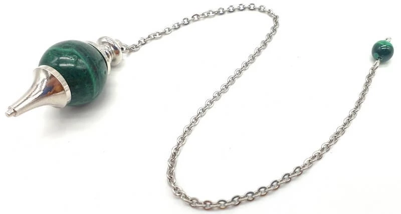 Pendolo Malachite a Sfera -- 4 Cm