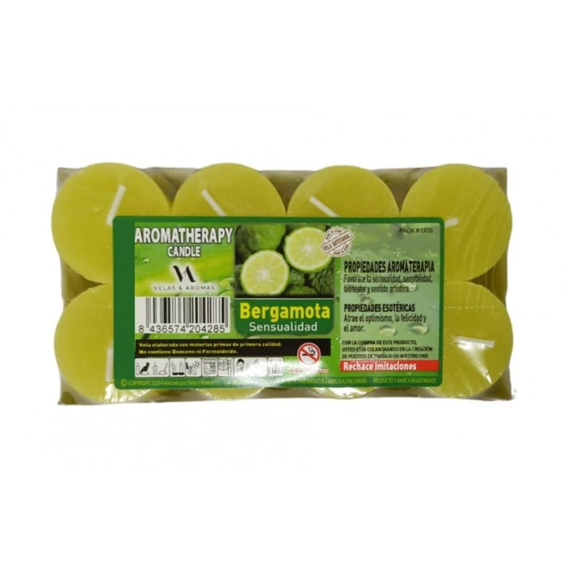 Cero al bergamotto  set 8 pz - cm 4x3