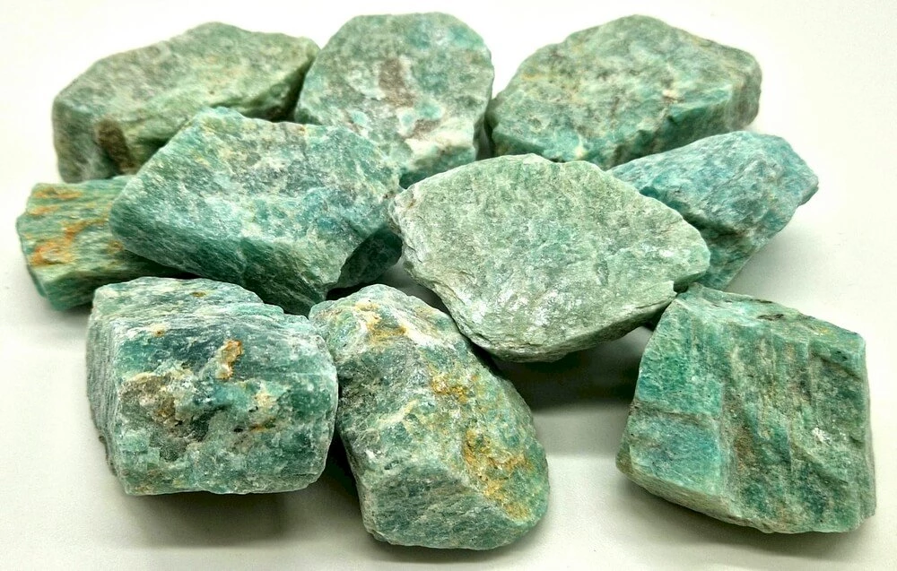 Amazzonite grezza singola pietra A -- 5-8 Cm circa