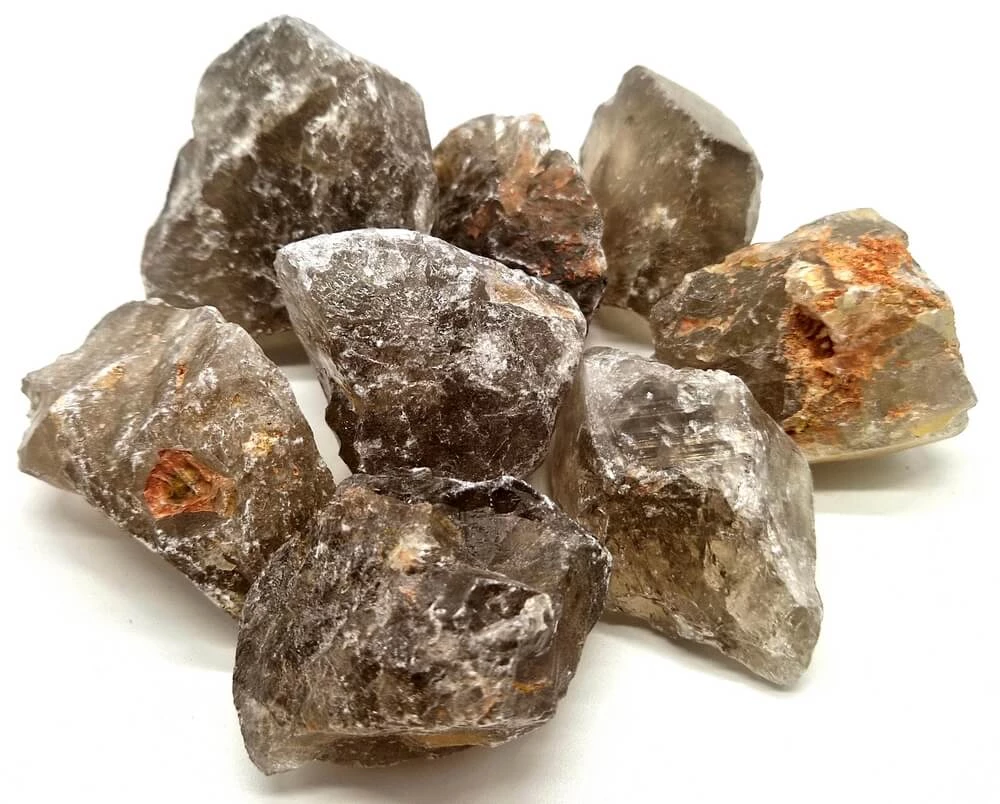 Quarzo Fumè grezza singola pietra A -- 6-9 Cm circa