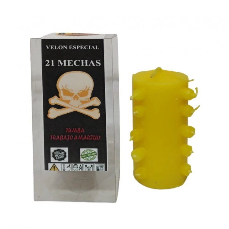 21 Mechas  gialla -- Candela Velone ritualizzata