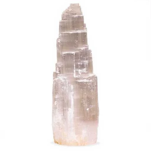 Lampada In Selenite -- 30 Cm