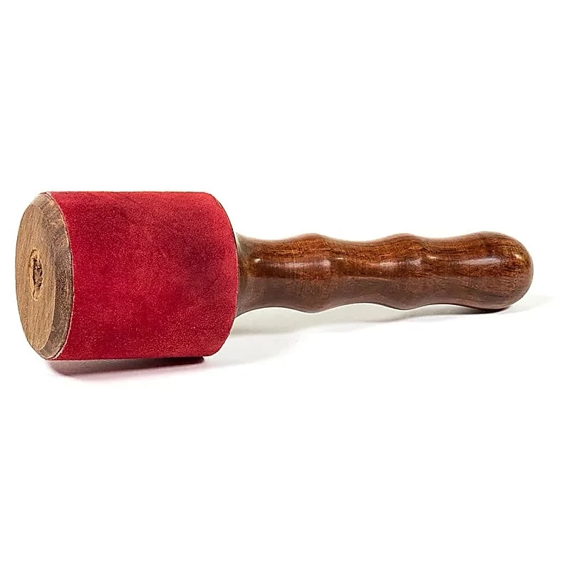 Batacchio Per Campane In Legno E
 Camoscio rosso -- 200 G;