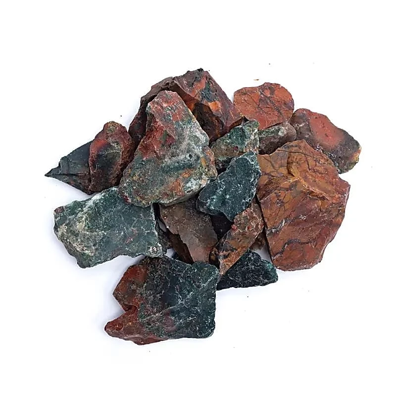 Eliotropio (Diaspro sanguigno) Grezza singola Pietra, misura ±3-10