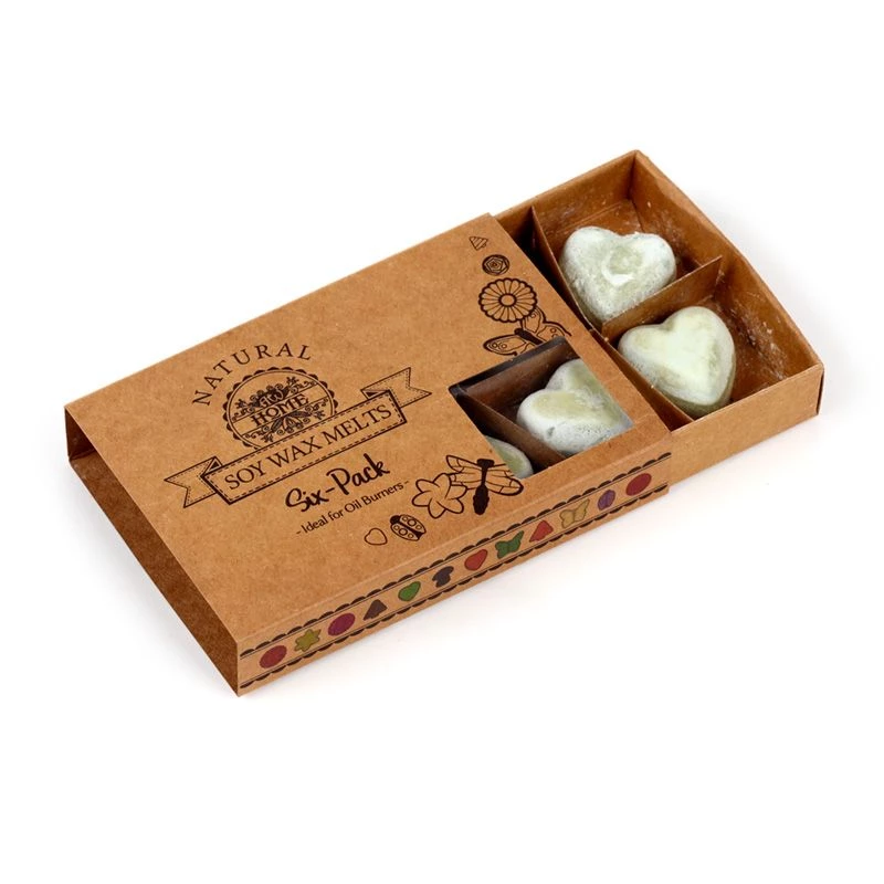 set 6 pz di cera di soia fatte a mano nag champa