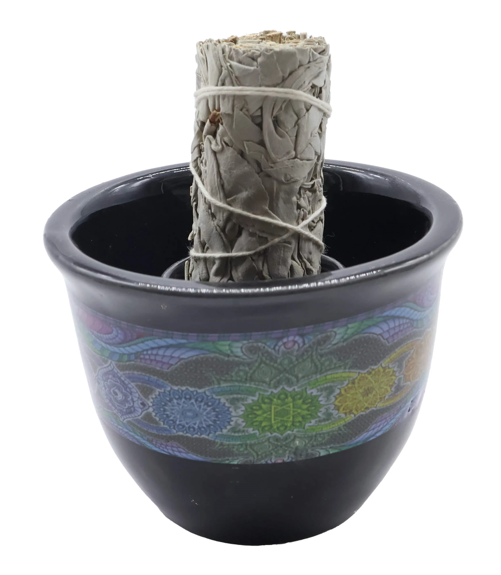 Bruciatore in ceramica per fumigazione  7 chakra cm 9