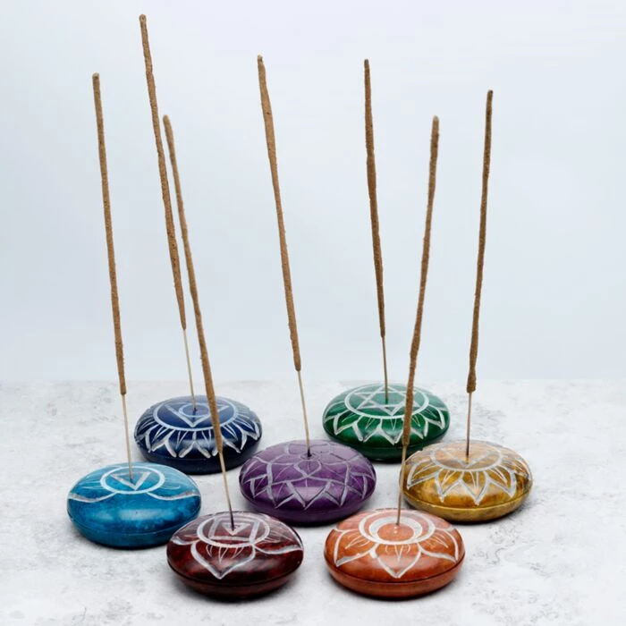 Porta incenso chakra Pietra Ollare -- 6 Cm