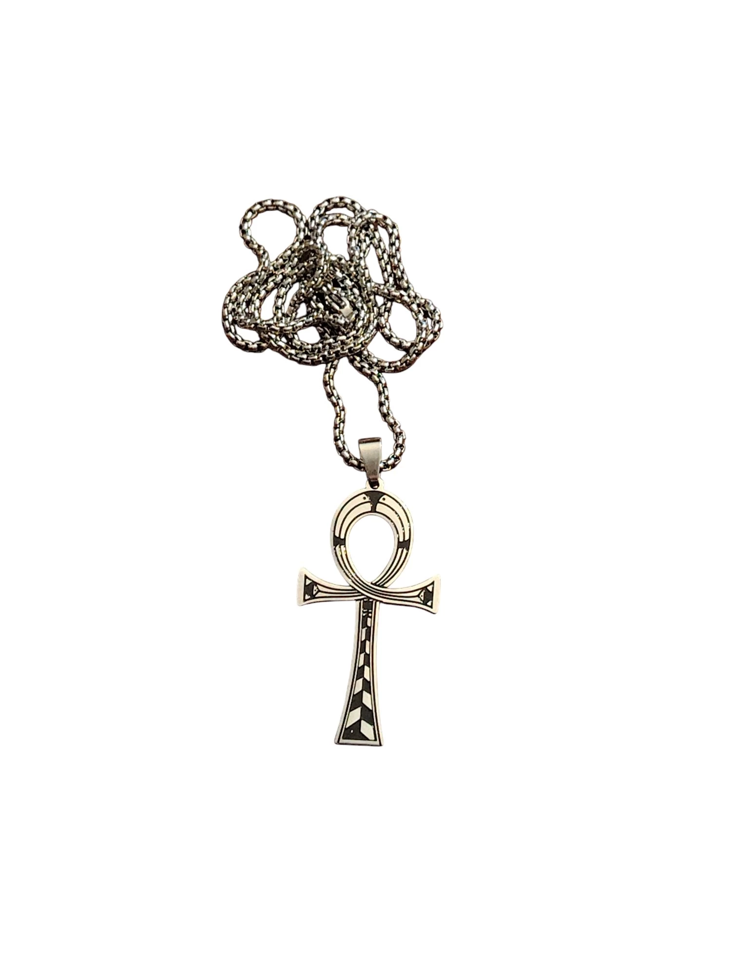 Amuleto in acciaio Croce di Ankh