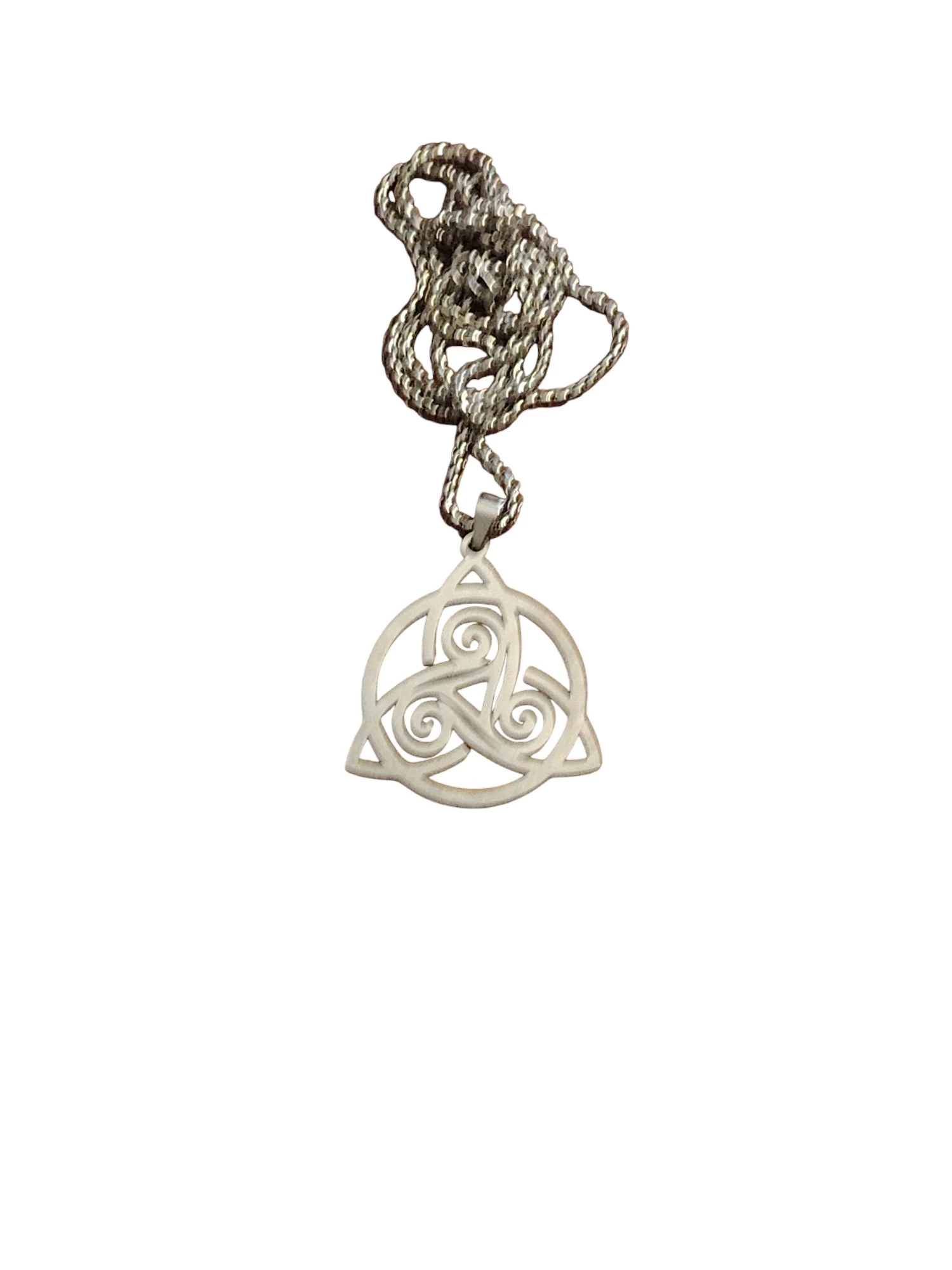 Collana Trikele in acciaio