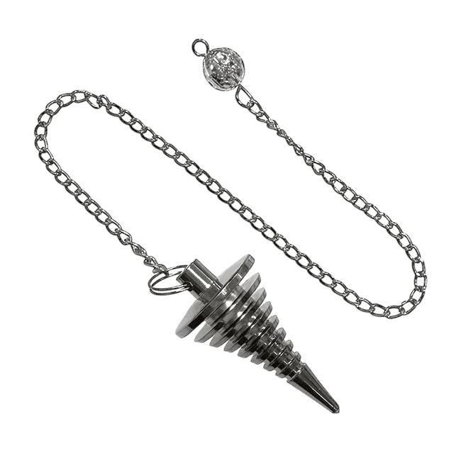 Pendolo In Metallo nero a Dischi--15-20 G; 4Cm