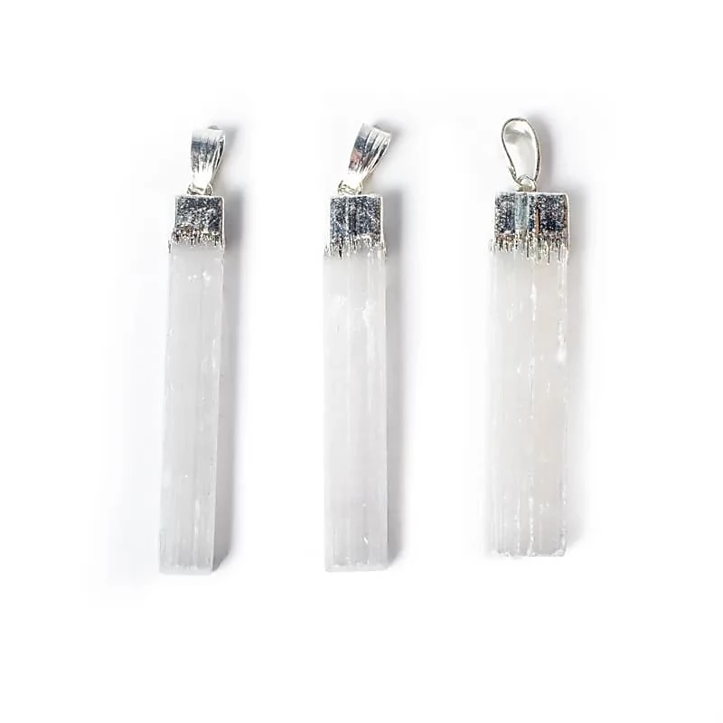 Ciondolo in Selenite -- 6 cm
