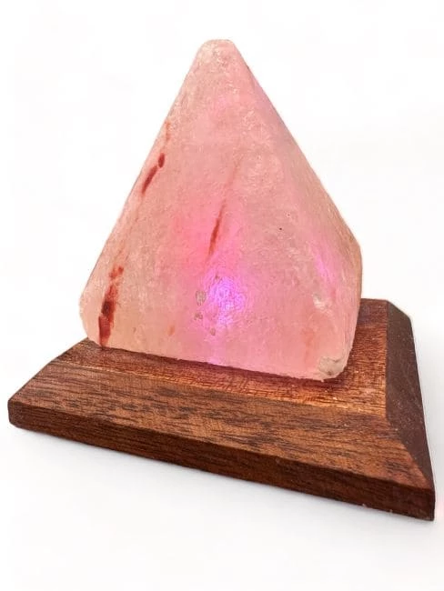 Lampada Di Sale a Piramide cambia colore USB - cm 9x9