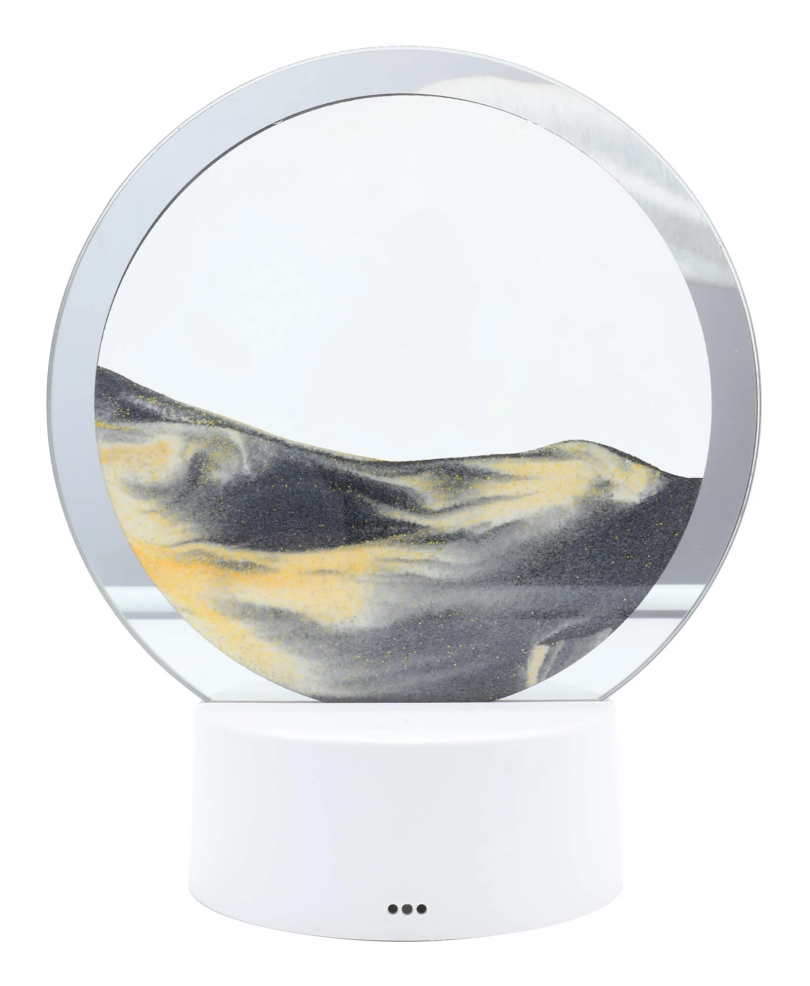 Lampada di Sabbia rotonda Grigia cm 18