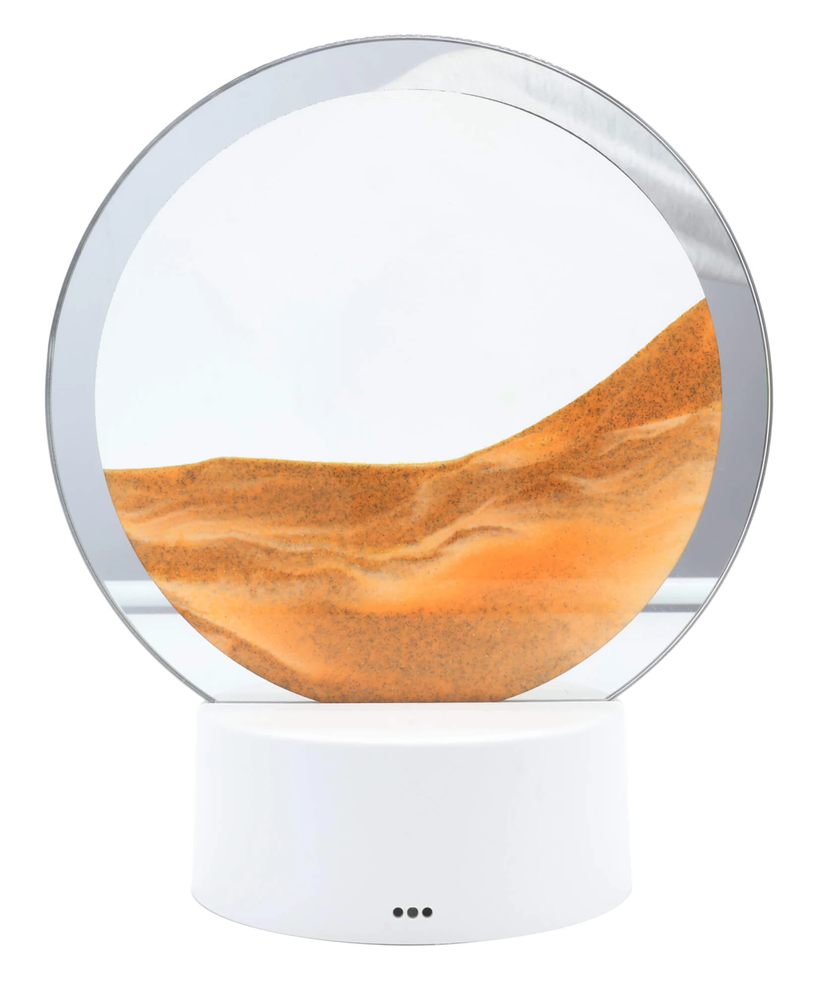Lampada di Sabbia rotonda Arancio cm 18