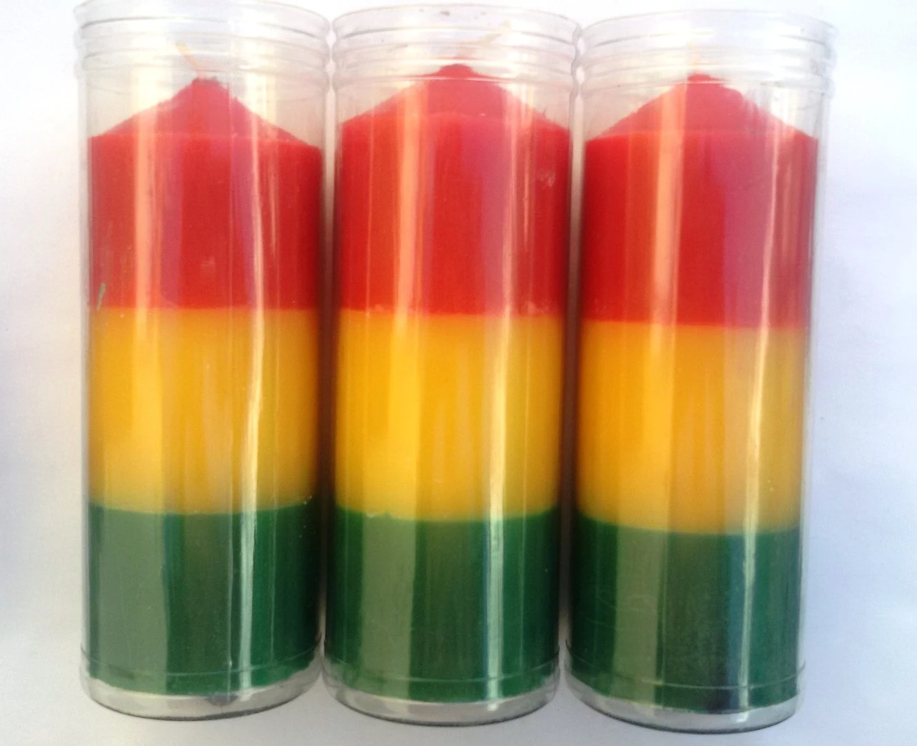 Cero da rituale colore pieno - Rosso Giallo e Verde