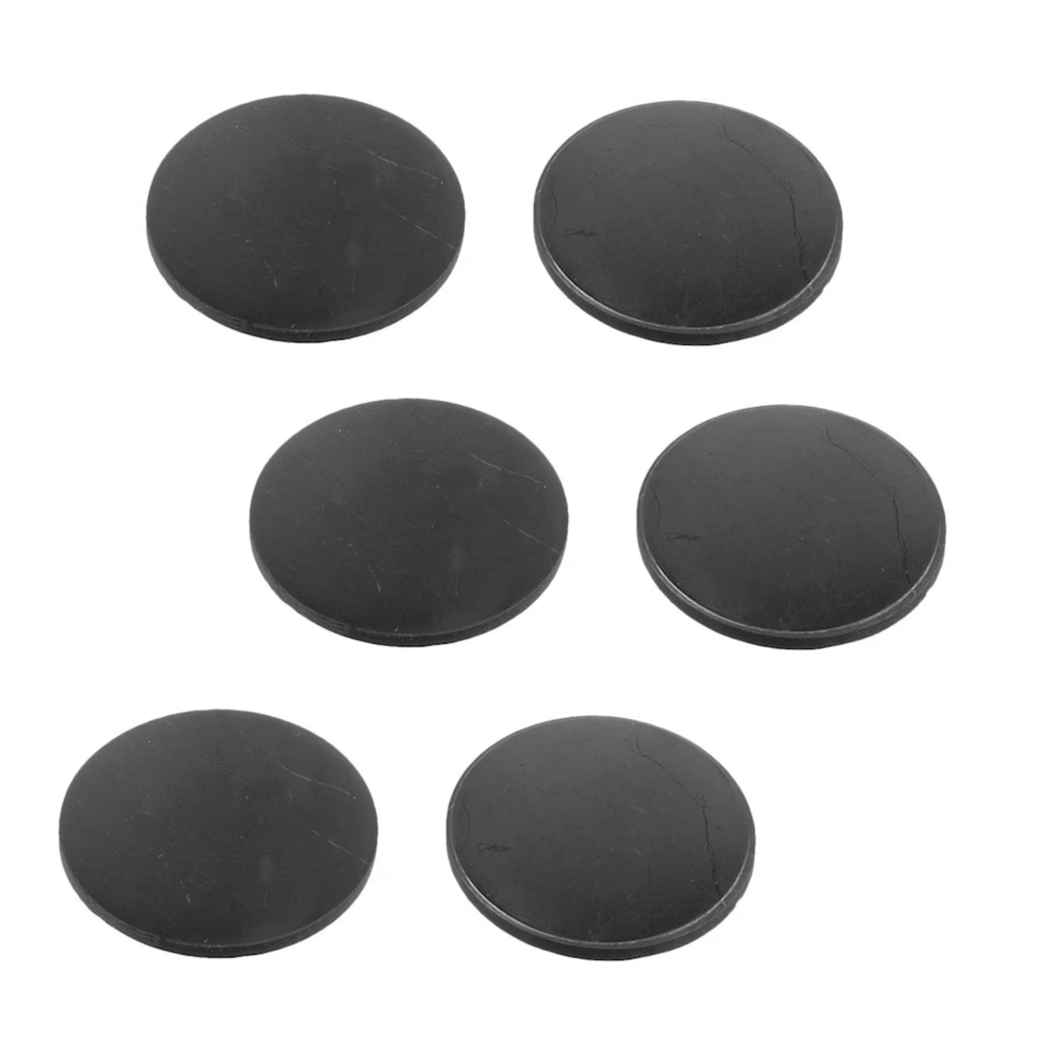 Disco Shungite di Carelia tipo 2 set 6 pezzi