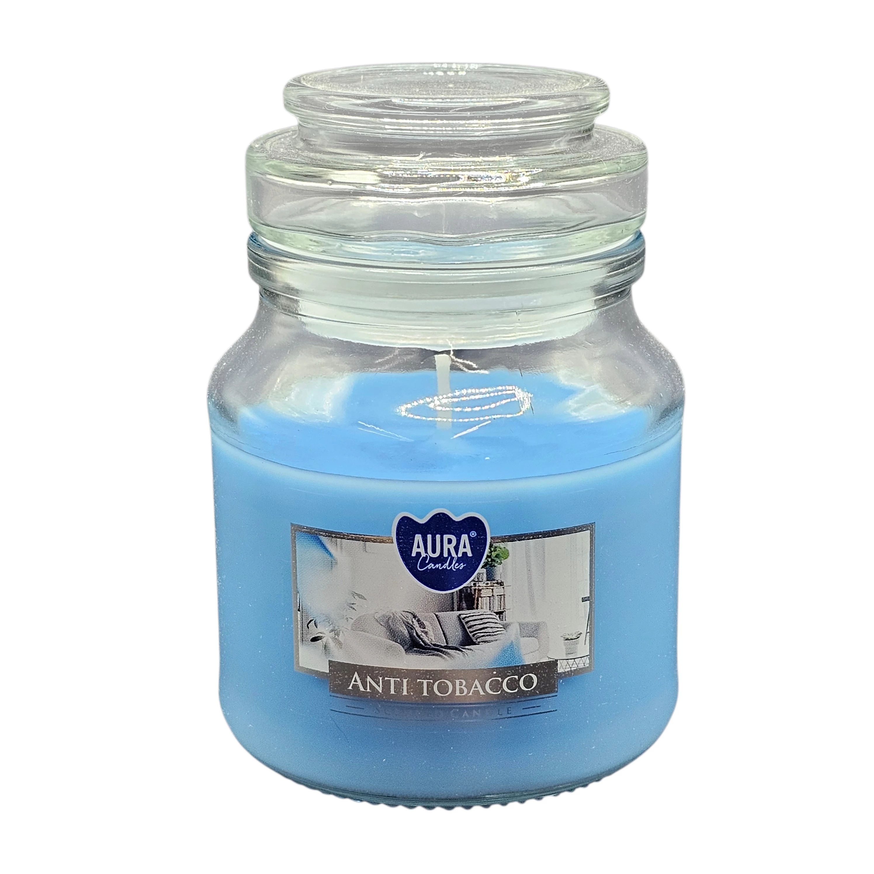 Candela Aura in vetro Anti tobacco