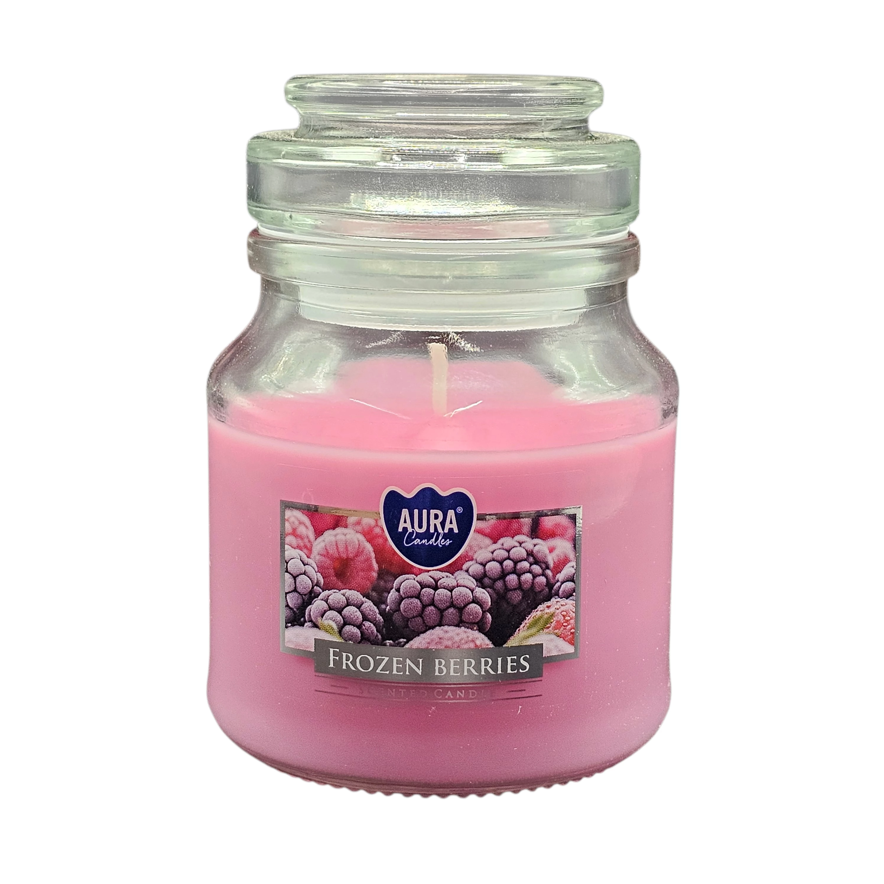 Candela Aura in vetro Frozen Berries
