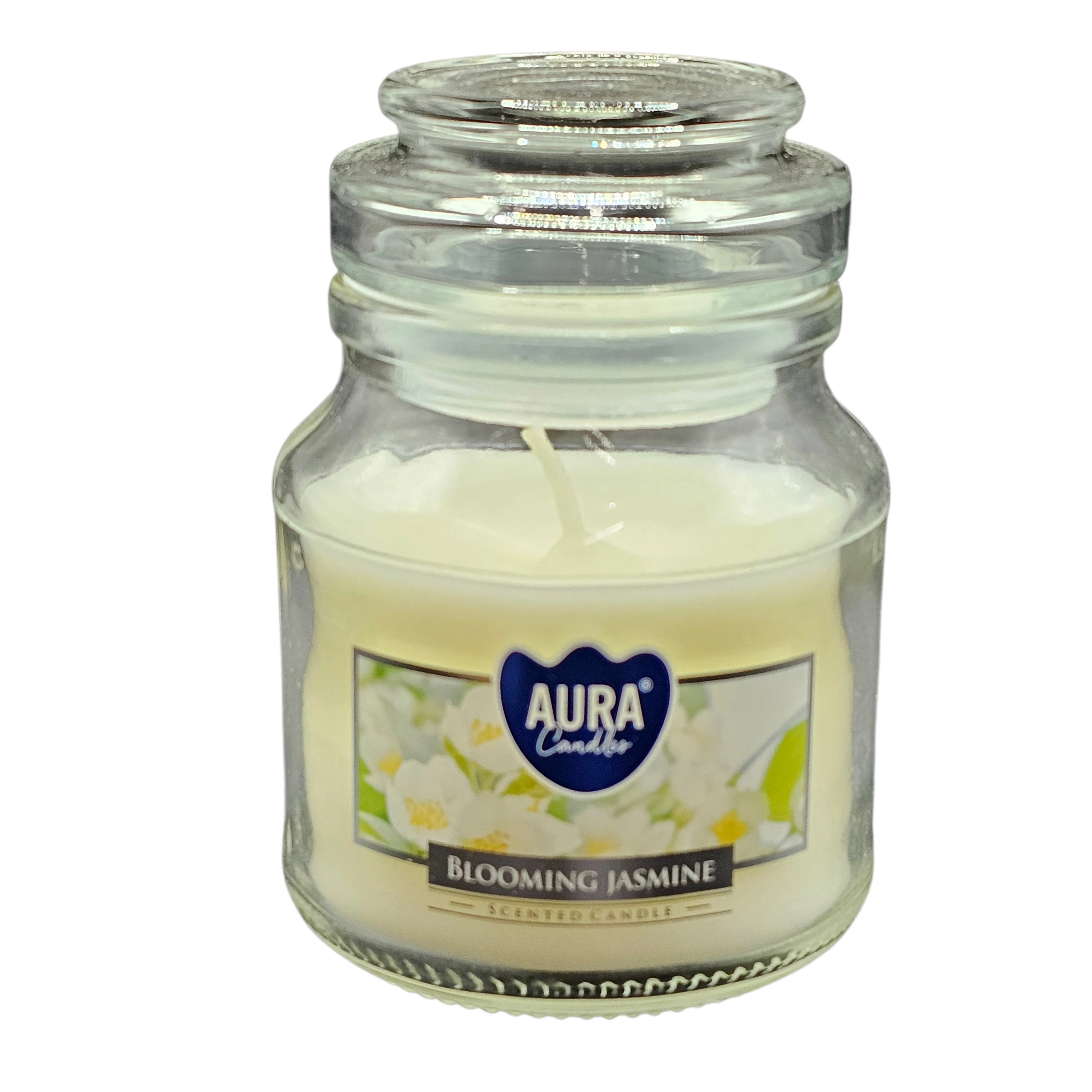 Candela Aura in vetro Gelsomino in Fiore