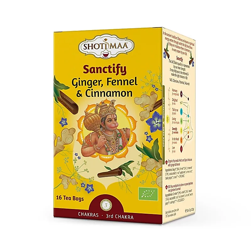 Tisana Organica Shoti Maa Sanctify con Zenzero, Finocchio e Cannella