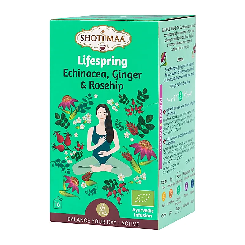 Tisana Organica Shoti Maa Lifespring con Zenzero ed Echinacea