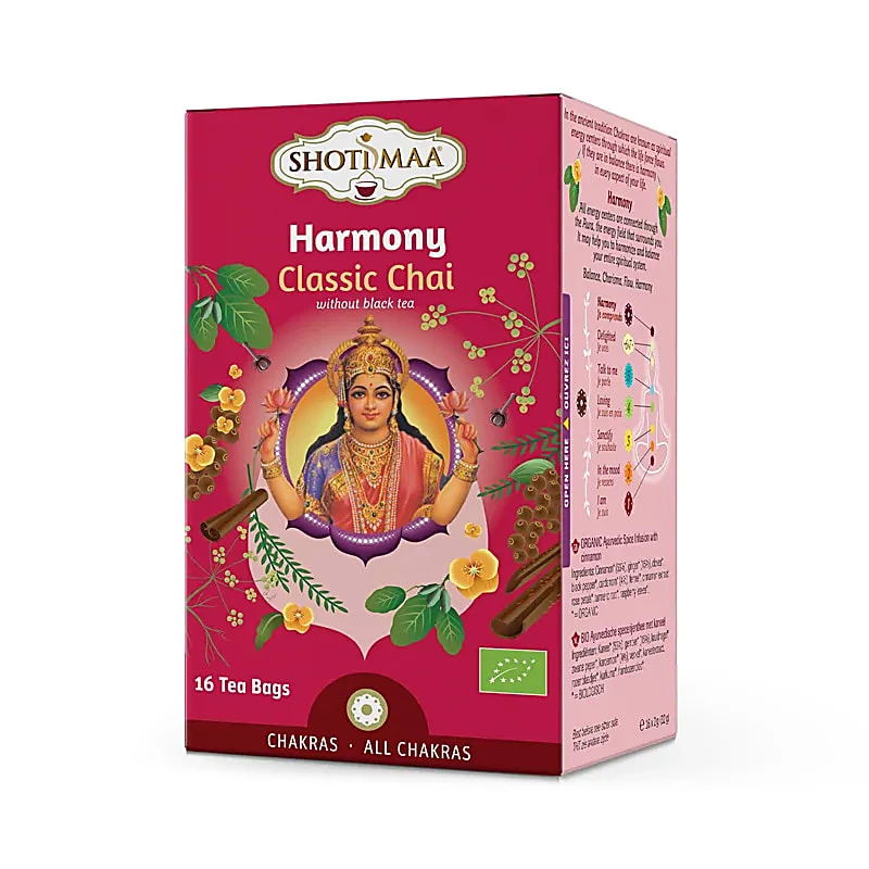 Tisana Organica Shoti Maa Harmony Classic Chai con Cannella, Zenzero e Cardamomo