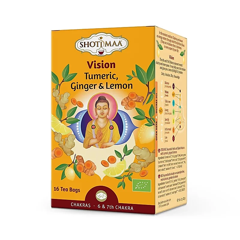 Tisana Organica Shoti Maa Vision con Curcuma, Zenzero e Limone