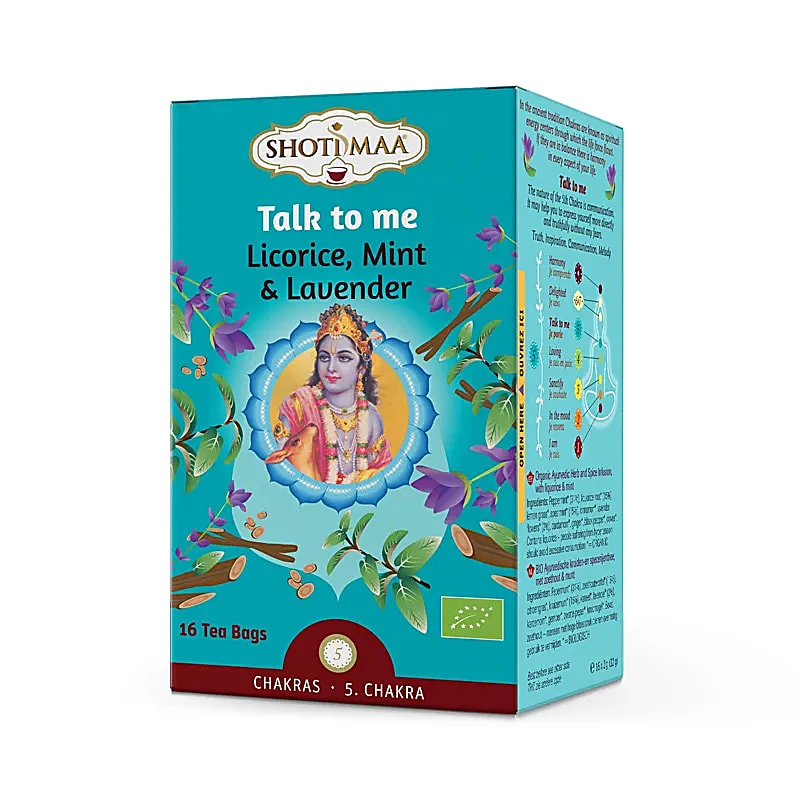 Tisana Organica Shoti Maa Talk To Me con Liquirizia, Menta e Lavanda