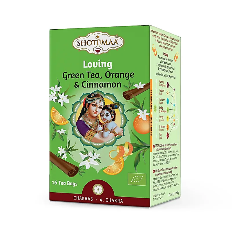Tisana Organica Shoti Maa Loving con Tè Verde Arancia e Cannella