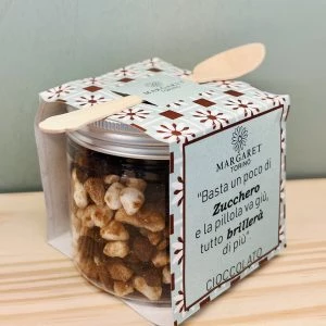Cristalli di zucchero al Cioccolato Dolcificante Con Cucchiaino