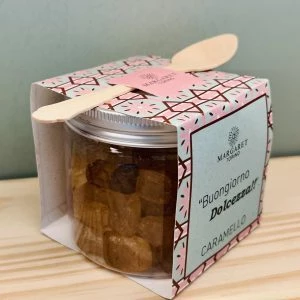 Cristalli di zucchero al Caramello Dolcificante Con Cucchiaino