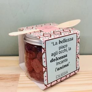 Cristalli di zucchero alla Ciliegia Dolcificante Con Cucchiaino