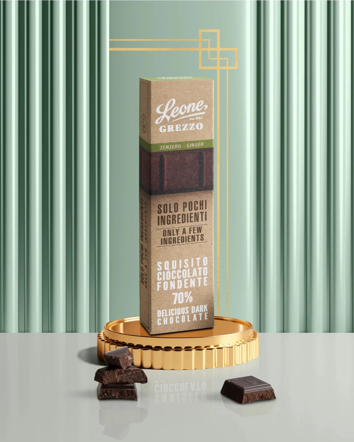 Barretta Cioccolato Grezzo allo Zenzero