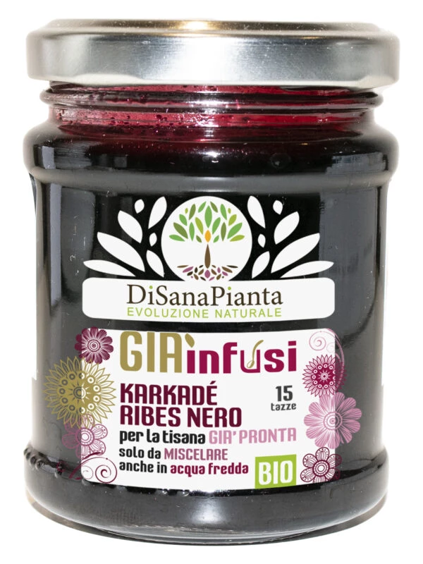 Infuso Senza filtro di Miele Aromatizzato Karkadè e Ribes Nero Bio