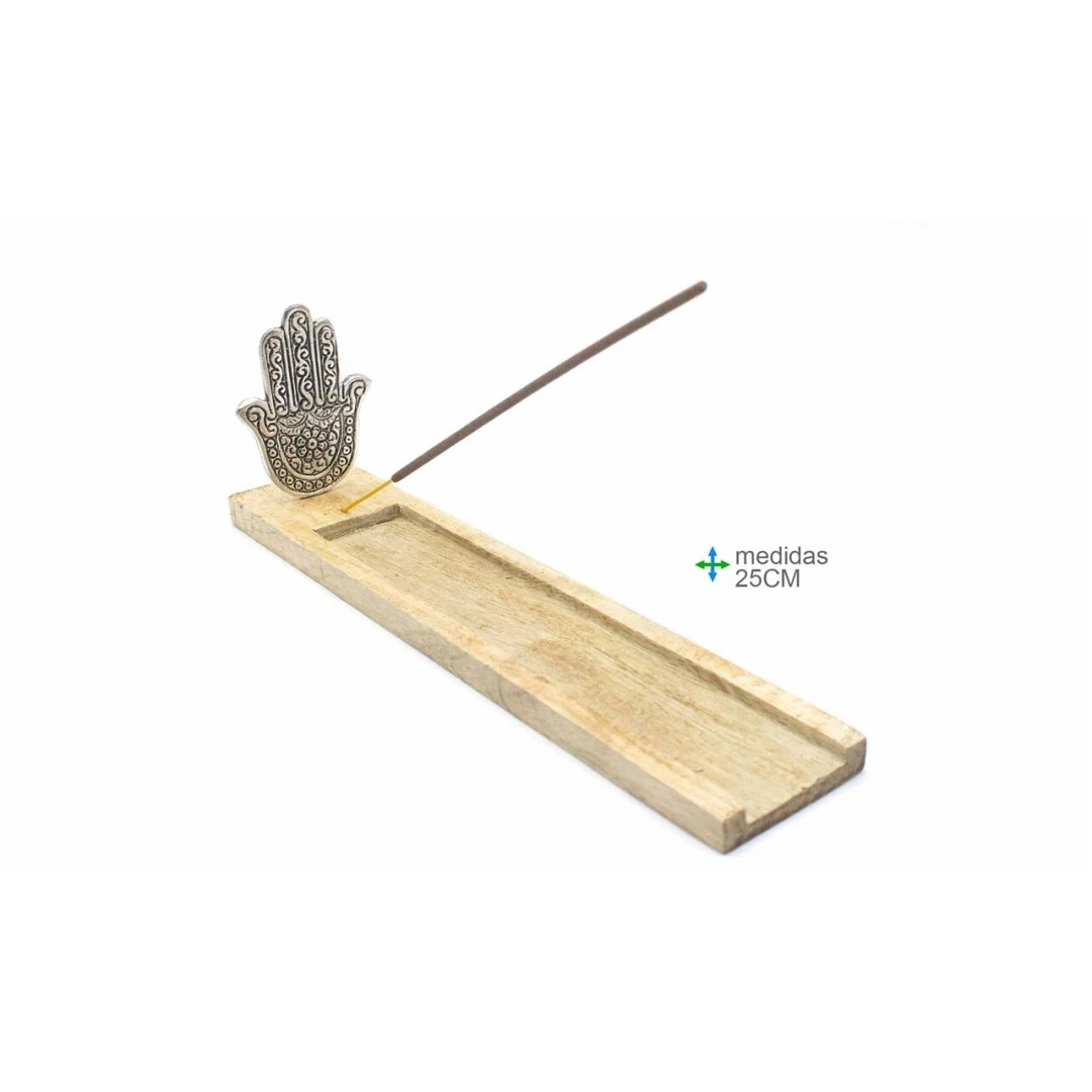 Portaincenso Legno mano di fatima Metallo cm 25
