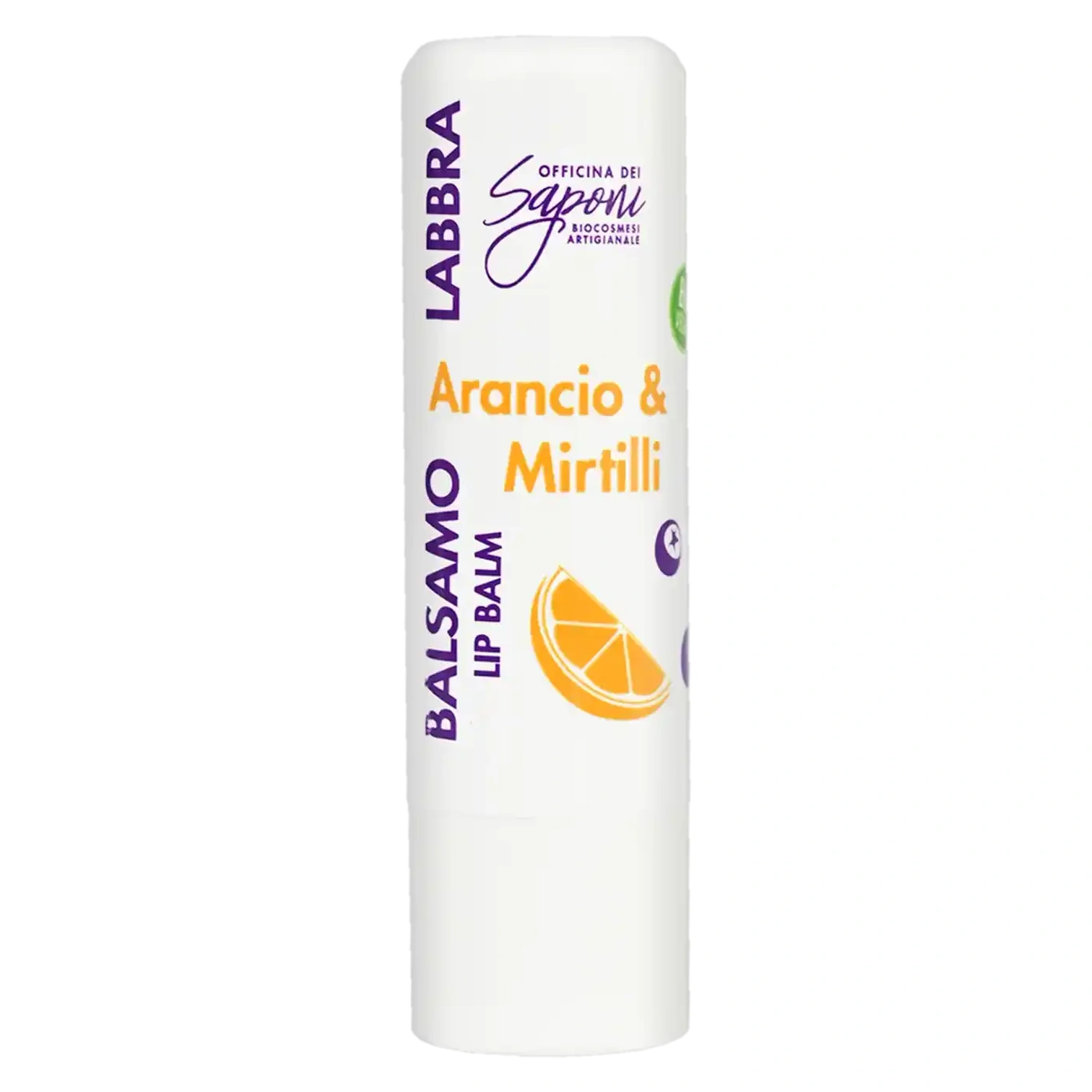 Balsamo Bio Labbra Arancio e Mirtilli