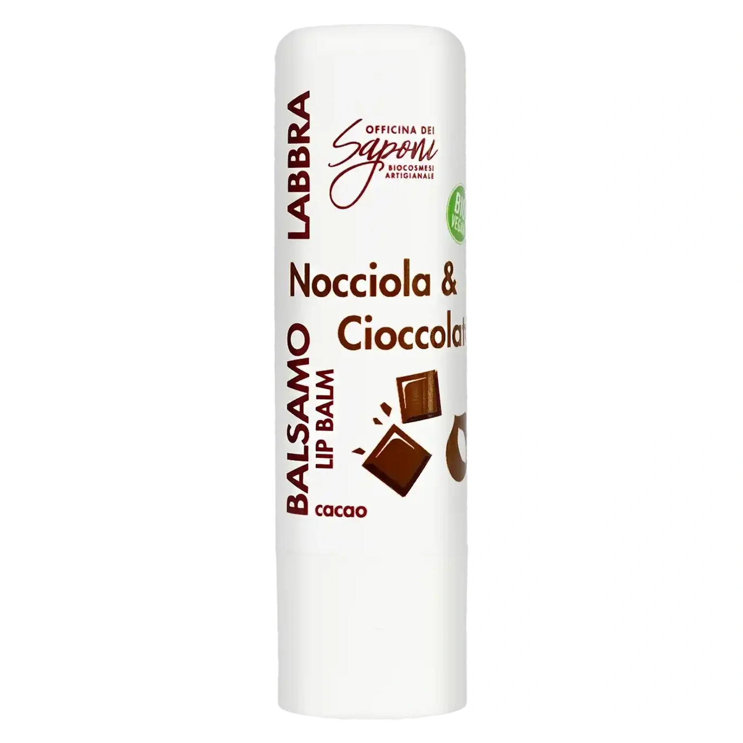 Balsamo Bio Labbra Cioccolato e Nocciola