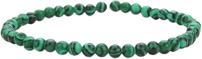 Bracciale Malachite Perle 4 mm